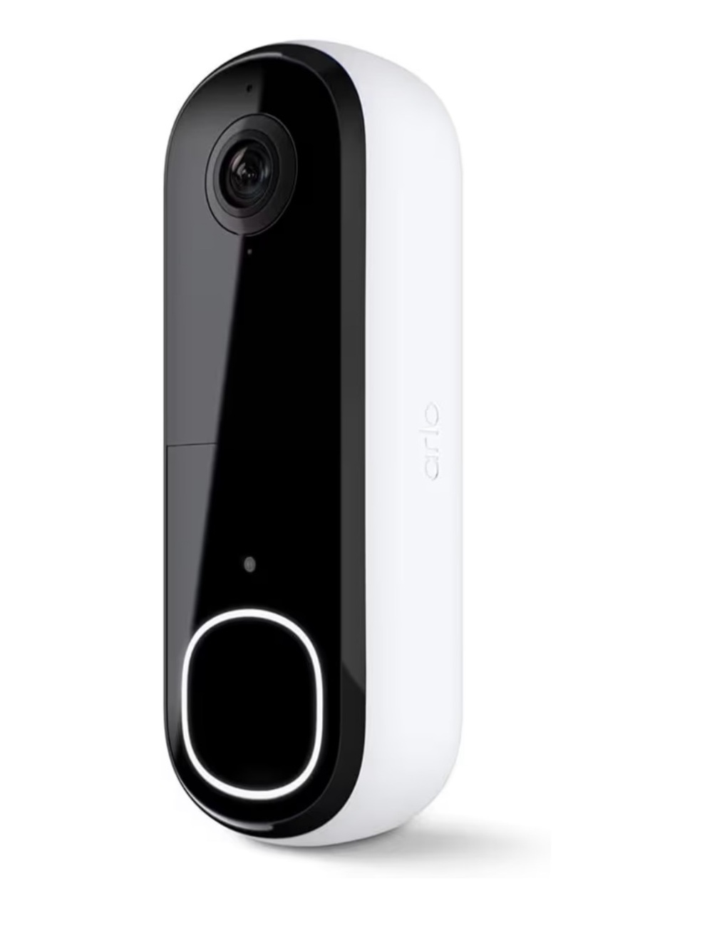 Arlo White & Black Video Doorbell - Smart Home Security